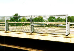 highway bridge fence